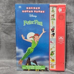 Vintage Disney Golden Sound Story Book Peter Pan Works NOS